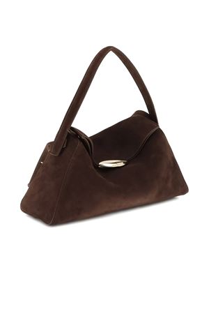 Elif La Grande brown suede tote bag BENEDETTA BRUZZICHES | 0121120.